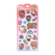 ハローキティ キラキラマシュマロシール ブラウン