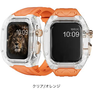 �A�b�v���E�H�b�` �o���h �����Y ��̌^ �P�[�X apple watch �V���R�� ���o�[ �N���A �P�[�X �J�o�[ �{�̕ی� applewatch series 10 9 8 7 6 5 4 SE ultra �E���g�� ��2����