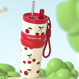 保冷 710ml大容量 ステンレス ストロー付きタンブラー 保温 水筒 セラミック 真空断熱 ストロー付きタンブラー タンブラー こぼれない 手提げス