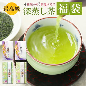 2024年 新茶 お茶 最高級 深蒸し茶の福袋 極上品100g×3個 プレゼント 送料無料 知覧茶 八女茶 嬉野茶 熊本【 お歳暮 お年賀 ギフト さえみどり 緑茶 茶葉 日本茶 お茶の葉 深蒸し茶 お供え 仏事 内祝 香典返し 5000円】美味しい 高級