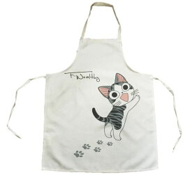 メール便送料無料 いたずら 猫 の エプロン キッチン エプロン ガーデニング エプロン/ねこ/ネコ/猫/グッズ