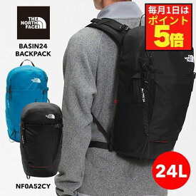 SALE!ノースフェイス バッグ リュック メンズ レディース ナイロン 24L 軽量 レインカバー 撥水 スポーツ アウトドア ベイスン 24 ブラック ビビットカラー ユニセックス チェストベルト 前ベルト 紐 固定 バックパック 登山 NF0A52CY 新学期 旅行