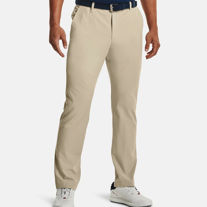 7/1〜サマーSALE!アンダーアーマー ストレッチ ゴルフパンツ メンズ UNDER ARMOUR ドライブ ロングパンツ ウェア 1364407 撥水 ボトムス 長ズボン 春 夏 おしゃれ スポーツ シンプル 美シルエット 人気 ブランド S-STYLE DUNLOP ゴルフパンツ ウールブレンド カーキ 76