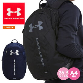 SALE!アンダーアーマー バッグ メンズ レディース UNDER ARMOUR ハッスル ライト バックパック 26.5L スポーツバッグ 人気 ブランド 1364180 男女兼用 ジム 撥水 かばん 旅行 通学 部活 ブラック