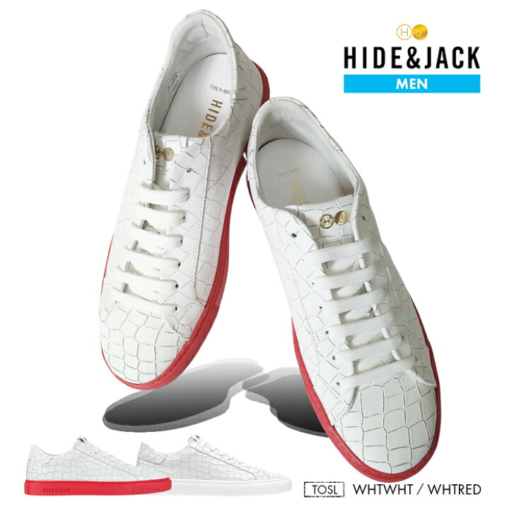 楽天市場】HIDE&JACK スニーカー メンズ 正規品 並行輸入 高級感 牛革 