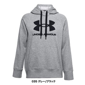 アンダーアーマー UNDER ARMOUR レディース ウィメンズ 婦人 女性 UAライバルフリース ロゴフーディー 1356318 001 035 ブラック グレー 大きめ ゆったり トレーニングウエア スウェットパーカー フリース 裏起毛 暖かい