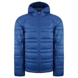 20％OFFクーポン配布中！アンダーアーマー メンズ UNDER ARMOUR 1342738 紳士 ダウン コート ジャケット アウター 撥水 通気性 軽量 耐久性 ジッパー ポケット フード 立体フード ブルー 青 運動 修学旅行 部活 合宿 トレーニング 動きやすい シンプル スポーツ 人気