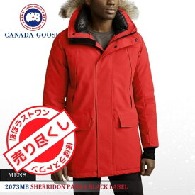 カナダグース ダウンジャケット メンズ ダウンコート 正規品 新品 安心 おすすめ おしゃれ CANADA GOOSE SHERRIDON PARKA シェリドン 2073MB 男性 紳士 人気 ブランド アウター コーデュラ 反射素材 暖かい ファッション レッド 赤 多機能