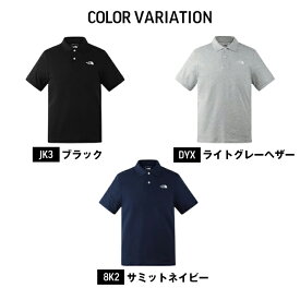 ザ ノースフェイス ポロシャツ メンズ THE NORTH FACE M LOGO POLO NF0A7WE8 半袖 鹿の子 トップス アウトドア ゴルフ ロゴ スポーツ レア ドライ ストレッチ 着やすい 父の日 ギフト プレゼント 襟リブ シンプル 人気