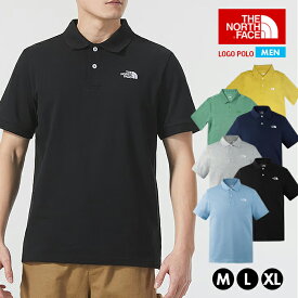 GWセール！ザ ノースフェイス ポロシャツ メンズ THE NORTH FACE M LOGO POLO NF0A7WE8 半袖 鹿の子 トップス アウトドア ビジネス ゴルフ ロゴ スポーツ ストレッチ レア ドライ 父の日 ギフト プレゼント 襟リブ シンプル 人気 おしゃれ