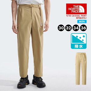 メンズ ノースフェイス パンツ ズボン カジュアル ロング丈 ストレート 撥水 アウトドア ブラック カーキ 黒 普段着 ベルト付き ポケット NF0A81SJ ウェア