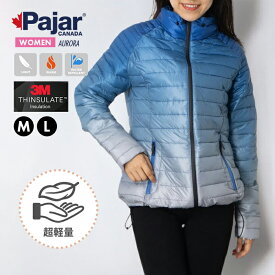 【14日10:00-16日23:59ポイント3倍】パジャール レディース トップス アウター 軽量 中綿ジャケット ジャンバー 高密度中綿ウェア 人気ブランド おしゃれ AURORA オーロラ レディース 女性 婦人 アウトドア ポケッタブル 秋冬 冬物コーデ アパレル Pajar