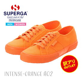 【訳あり商品につき返品交換不可】スペルガ スニーカー レディース キャンバス 靴 シューズ メンズ 婦人 紳士 オレンジ 2750 COTU CLASSIC