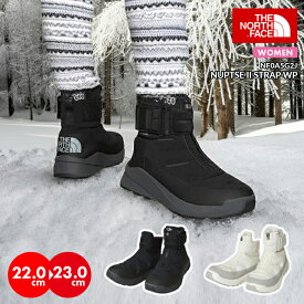 【スーパーSALE】ザ・ノースフェイス スノーブーツ レディース ヌプシ 防水 THE NORTH FACE 蒸れにくい スノトレ 靴 アウトドア 冬 冬物 雪 キャンプ フリース 撥水　耐水 保温 防寒 ファスナー マジックテープ 小さいサイズ ブラック ホワイト 白 黒 NF0A5G2J 小さいサイズ
