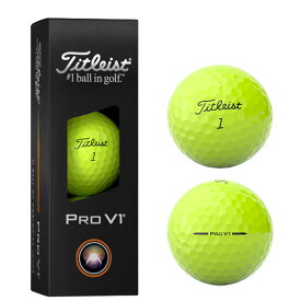 5%OFFクーポン配布中！ゴルフ タイトリスト Titleist ゴルフボール プロV1 1スリーブ 3球入り 白 ホワイト 黄色 見つけやすい ショット 2025年モデル 低スピン PRO V1 T2029S