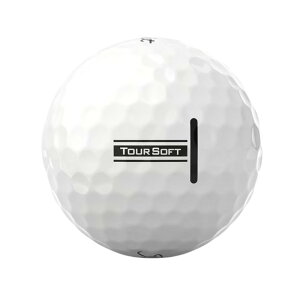 ゴルフボール タイトリスト Titleist ホワイト イエロー 黄色 白 1スリーブ 3球入り TOUR SOFT ツアーソフト 目立つ 発見しやすい ソフトな打感と飛距離性能