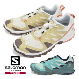 アウトドアシューズ トレッキングシューズ サロモン シューズ レディース 靴 SALOMON 登山靴 トレッキング スニーカー XA ROGG キャンプ トレイルランニング ハイキング　遠足　軽量