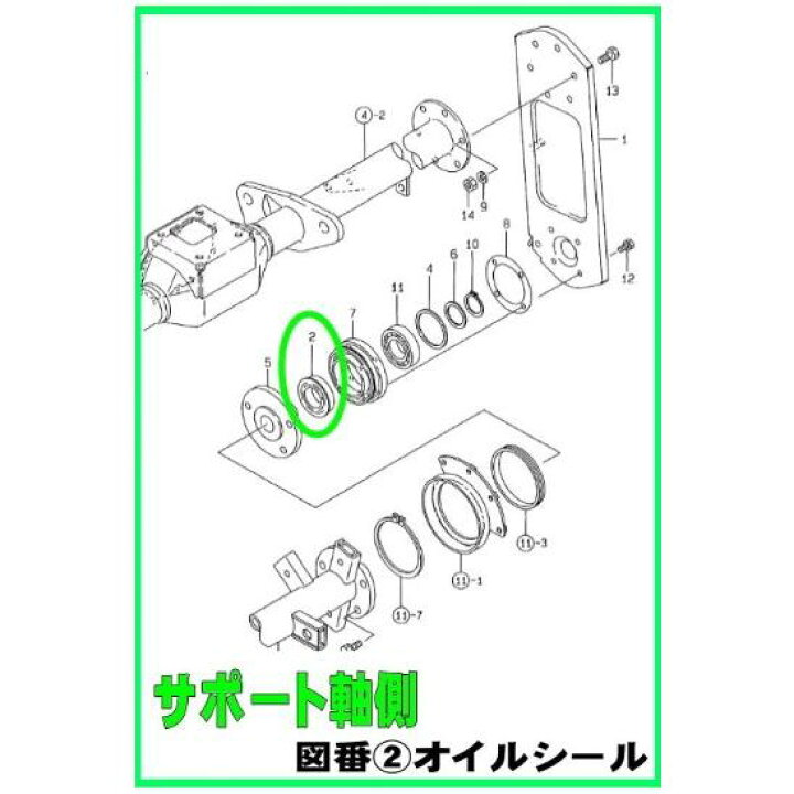 楽天市場】ヤンマー トラクター ロータリー補修パーツ 爪軸サポート軸 