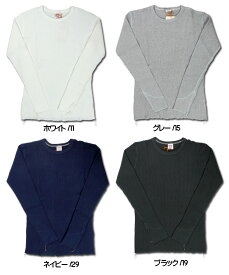 BARNS バーンズ メンズ Tシャツ ワッフル 長袖Tシャツ -VINTAGE仕様- ユニオンスペシャル 日本製 BR-3050
