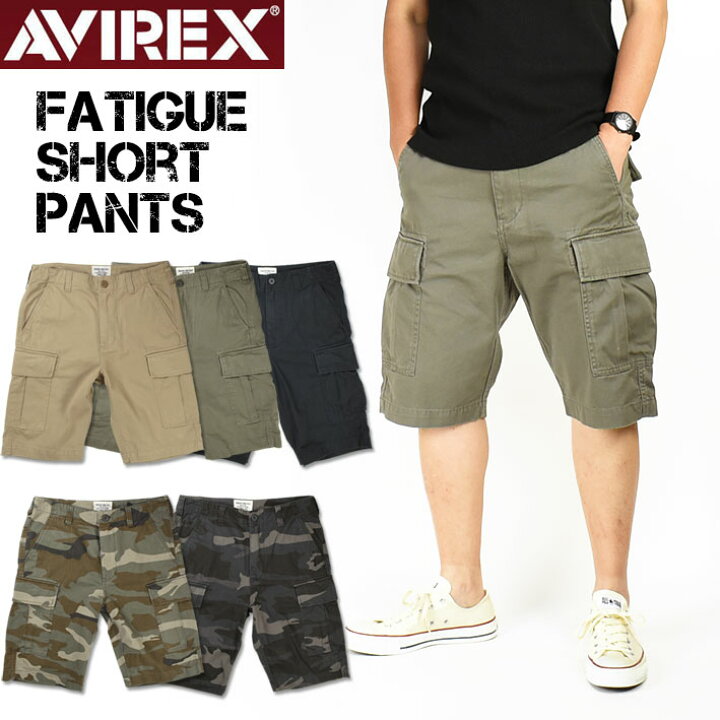楽天市場】AVIREX アビレックス FATIGUE CARGO SHORT PANTS 