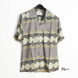 セール！ HOUSTON ヒューストン ALOHA SHIRT アロハシャツ パイナップル メンズ 半袖シャツ 40390