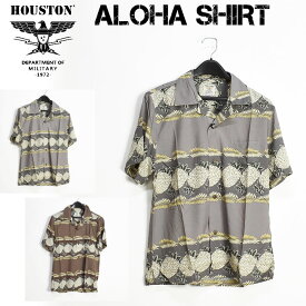 セール！ HOUSTON ヒューストン ALOHA SHIRT アロハシャツ パイナップル メンズ 半袖シャツ 40390