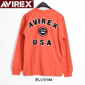 AVIREX アビレックス ヴァーシティー ロゴ Tシャツ 2.0 VARSITY LOGO T-SHIRT 2.0 長袖 ミリタリーTシャツ バーシティー メンズ 6123448 783-3930013