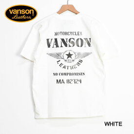VANSON バンソン 半袖Tシャツ FLYING STAR フライングスター プリント メンズNVST-2319