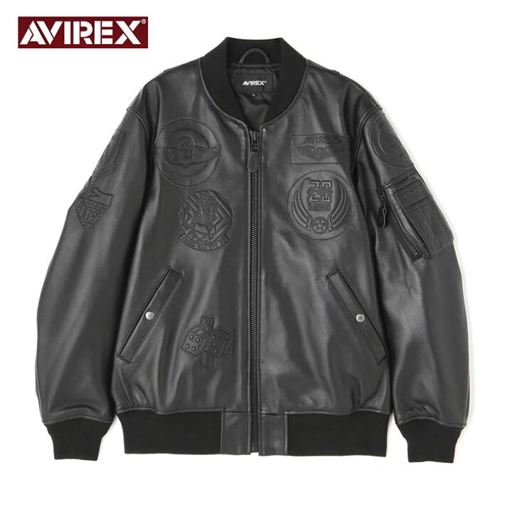 楽天市場】AVIREX アビレックス シープスキン レザー MA-1 トップガン 
