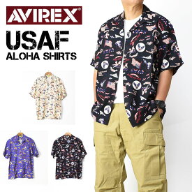 AVIREX アビレックス アロハシャツ USAF ALOHA SHIRTS 半袖シャツ ミリタリー メンズ 7833123023