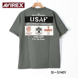 セール！ AVIREX アビレックス 半袖Tシャツ USAF THUNDER BIRDS ミリタリーTシャツ メンズ 783-3134045