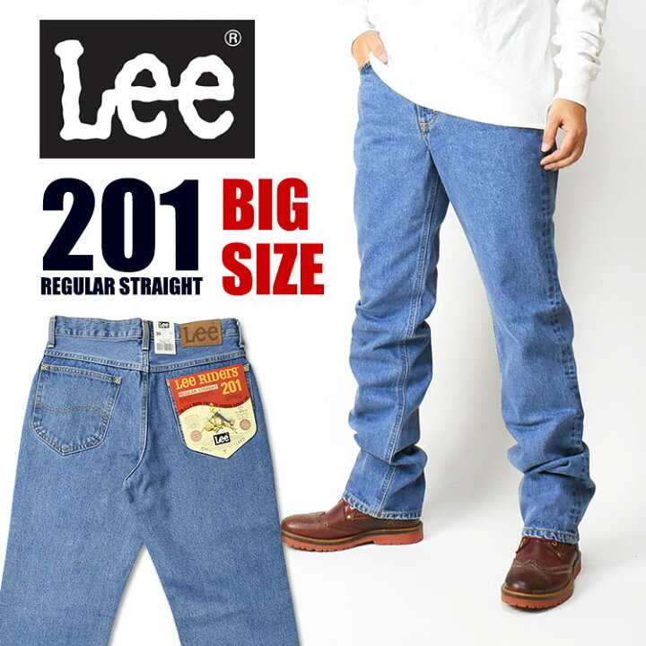 楽天市場】Lee リー 大きいサイズ 201 レギュラーストレート ストーン 