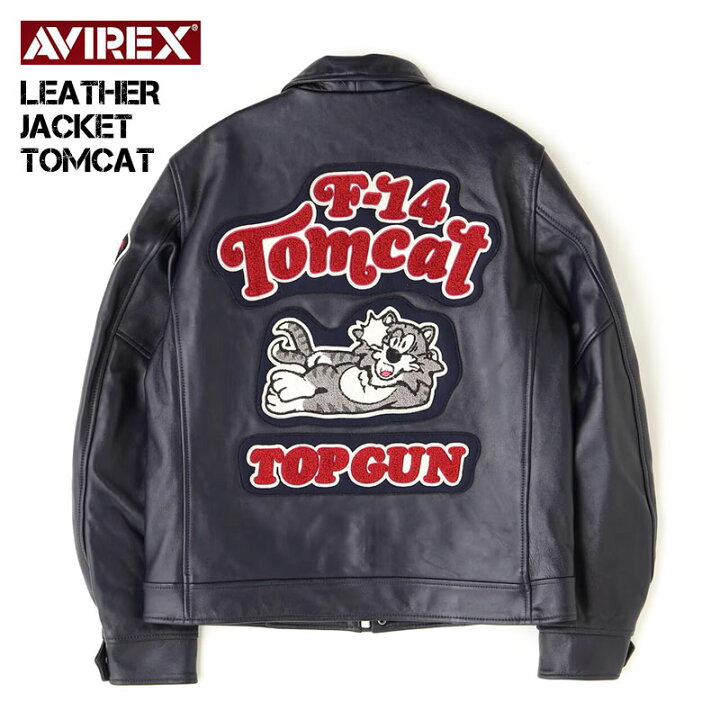 楽天市場】AVIREX アビレックス LEATHER JACKET TOMCAT レザー 