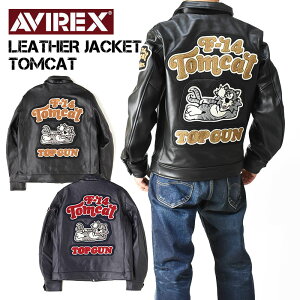 AVIREX �A�r���b�N�X LEATHER JACKET TOMCAT ���U�[ �W���P�b�g �g���L���b�g �v�W���� �~���^���[ �����Y 783-4250005