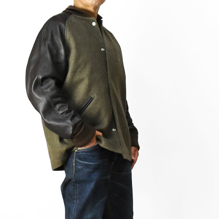skookum letterman jacket ファラオジャケット レザー（スクーカム 