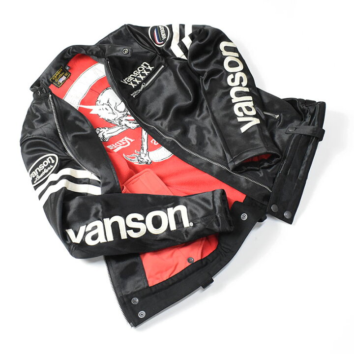 楽天市場】VANSON バンソン 50周年記念モデル ボンディング ライダース 