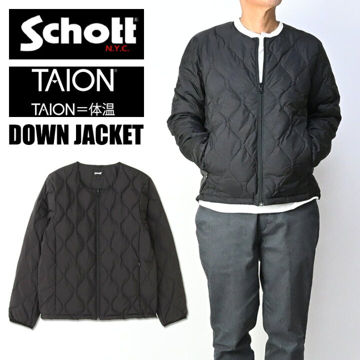 楽天市場】Schott x TAION ショット ダウンジャケット DOWN JACKET 