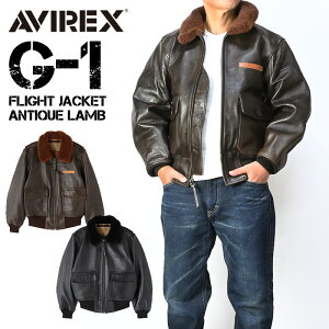 AVIREX �A�r���b�N�X G-1 ���U�[�W���P�b�g G1 �t���C�g�W���P�b�g �A���e�B�[�N ���� G-1 FLIGHT JACKET ANTIQUE LAMB �v�W���� �����Y �~���^���[ 783-4950017