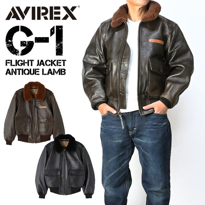 楽天市場】AVIREX アビレックス G-1 レザージャケット G1 フライト 