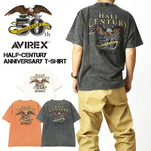AVIREX �A�r���b�N�X 50���N�L�O T�V���c 50th �s�O�����g���H ����T�V���c HALF-CENTURY ANNIVERSARY T-SHIRT �~���^���[ �����Y 783-5234001