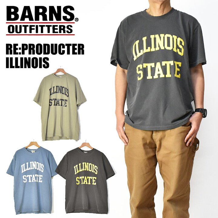 楽天市場】BARNS バーンズ 半袖 Tシャツ Re:Producter ILLINOIS