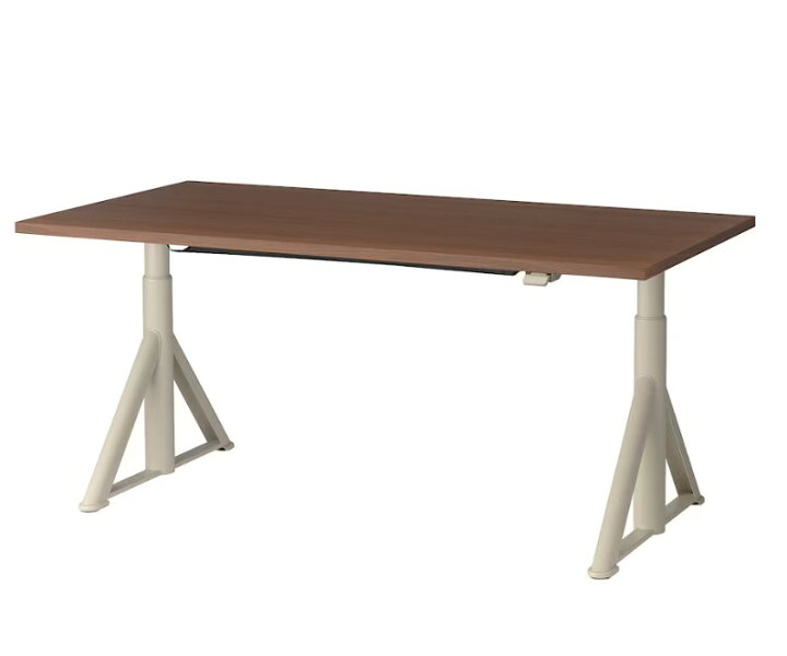 楽天市場】セット商品 新品 IKEA イドーセン デスク 昇降式, ブラウン  