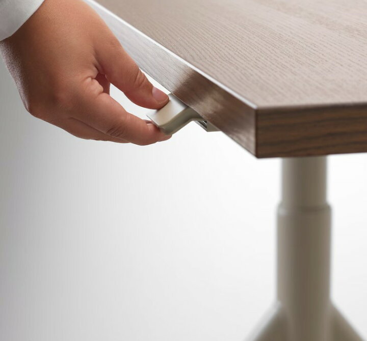 楽天市場】セット商品 新品 IKEA イドーセン デスク 昇降式, ブラウン  