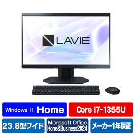 デスクトップパソコン 新品 NEC LAVIE A23 A2375/JAB PC-A2375JAB 23.8インチ Core i7 1355U メモリ16GB SSD512GB Office 2024搭載 顔認証 Windows 11 DVDスーパーマルチドライブ Webカメラ