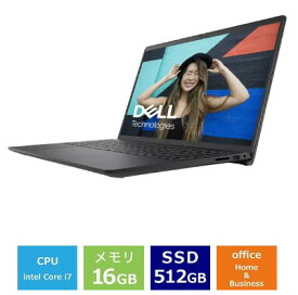 ノートパソコン 新品 Dell Inspiron 15 3520 NI375-EHHBBC 15.6インチ Core i7 1255U SSD512GB メモリ容量16GB Office 2021搭載 Windows 11 Webカメラ 日本語キーボード