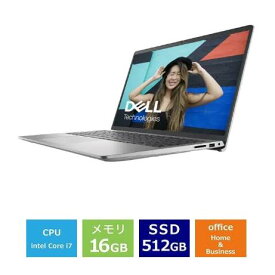 ノートパソコン Dell Inspiron 15 3520 NI375-EHHBSC 15.6インチ Core i7 1255U SSD512GB メモリ容量16GB Office 2021搭載 Windows 11 Webカメラ 日本語キーボード 量販店展示品