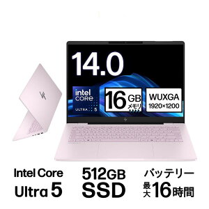 �m�[�g�p�\�R�� �V�i HP OmniBook 7 14 ���胂�f�� SAKURA 14�^ Ultra 5 225U SSD�F512GB �������e�ʁF16GB Office Windows 11 ��F�� �쓮����16���� Web�J���� ���{��L�[�{�[�h