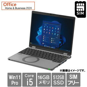 �m�[�g�p�\�R�� �V�i �p�i�\�j�b�N Let's note SR4 CF-SR4AY6AS SIM�t���[ 12.4�^ Core i5-1335U SSD512GB ������16GB Office 2024���� Windows11 Pro Web�J���� ��F��