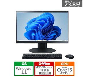 �f�X�N�g�b�v�p�\�R�� �V�i NEC LAVIE A23 A2355/LAB PC-A2355LAB 23.8�C���` Core i5 1335U SSD�e��512GB �������e��16GB Office 2024���� Windows 11 DVD�X�[�p�[�}���`�h���C�u