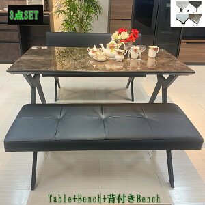 NOR 150 KX gbv _CjO3_Zbg 150cm _CjOe[u + 125wtx` {125wȂx` Y KX NX^gbv  X^Cvr PVC t@ubN Glass Top Table Dinin